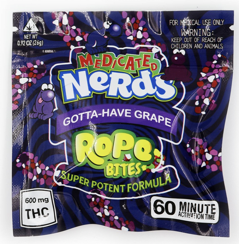 Medicated Nerdz 600MG THC (Grape)